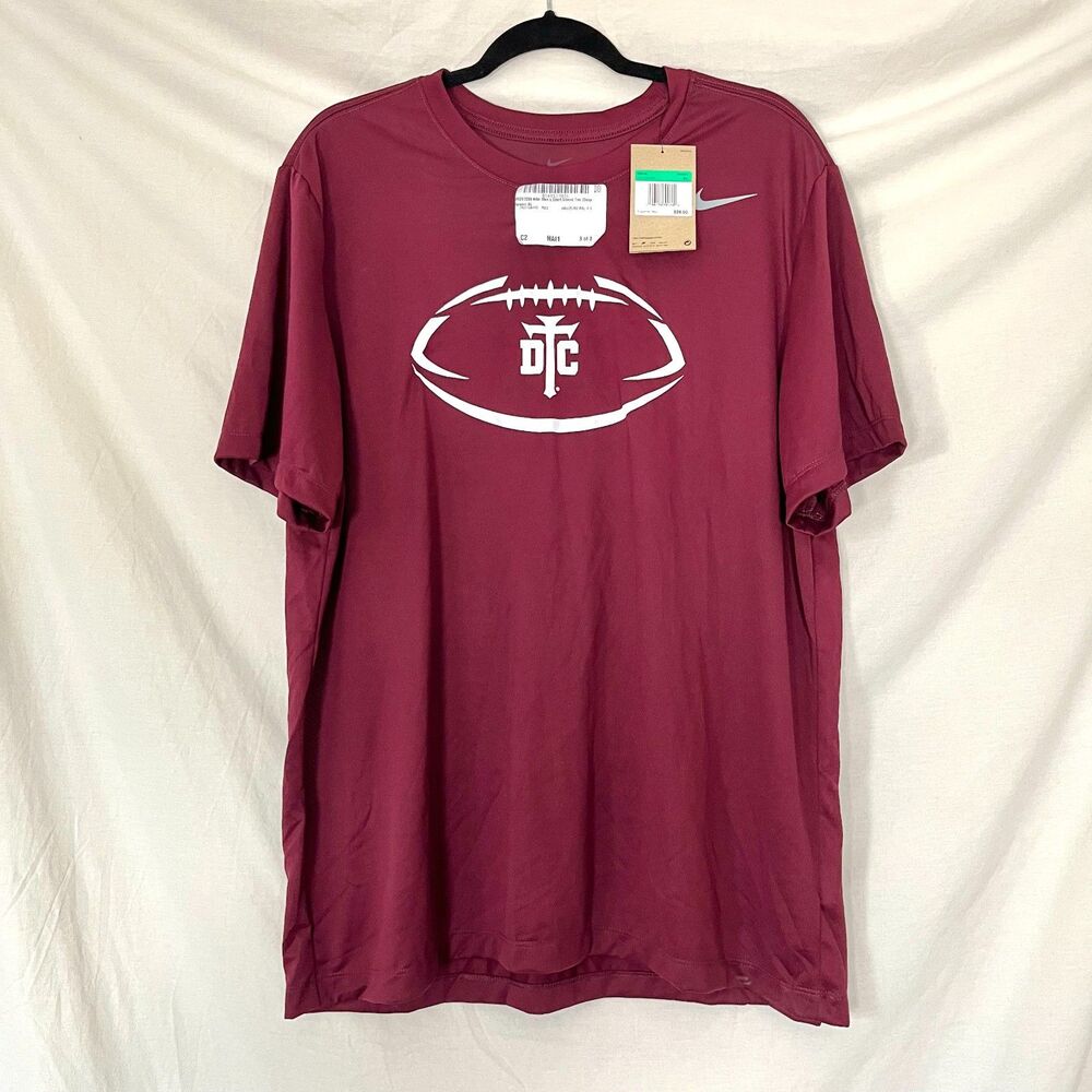 NWT Nike Men's Team Legend Short Sleeve Tee Maroon Burgundy Size XL